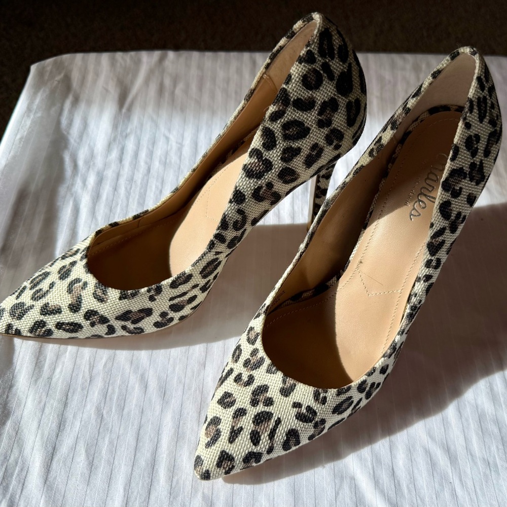 Charles By Charles David Leopard Print Heels